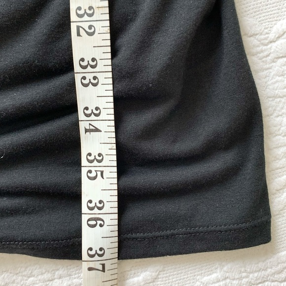 NWT Anthropologie Anama Faux Wrap Open Back Dress Black SM - Picture 15 of 16